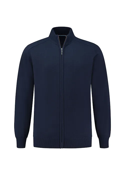Santino Plano 1232759 Zip-Strickjacke Regular Fit Corporate