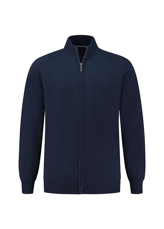 Santino Plano 1232759 Zip Cardigan Regular Fit Corporate