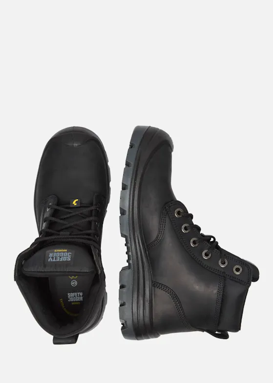Safety Jogger Dakar EW S3 Werklaars Leather Zwart