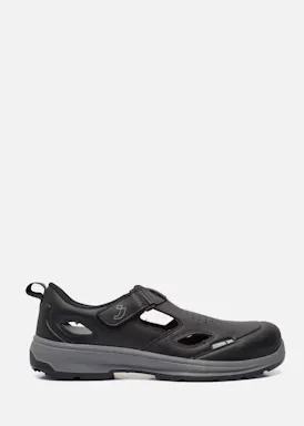 Safety Jogger Flux S1PS Werkschoen Sandaal Zwart