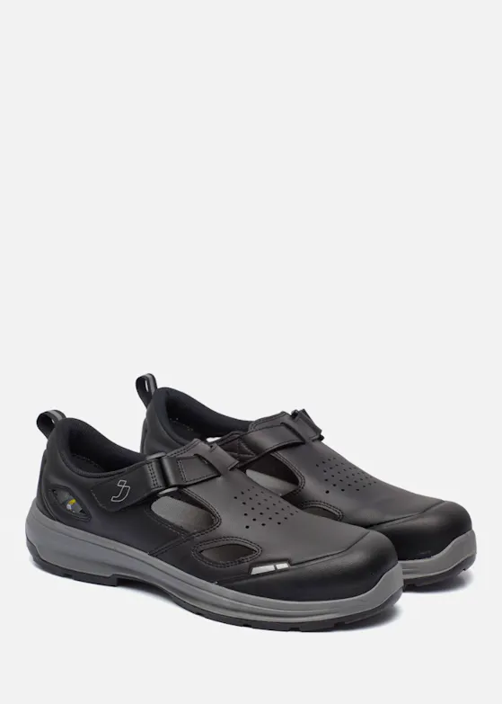 Safety Jogger Flux S1PS Werkschoen Sandaal Zwart