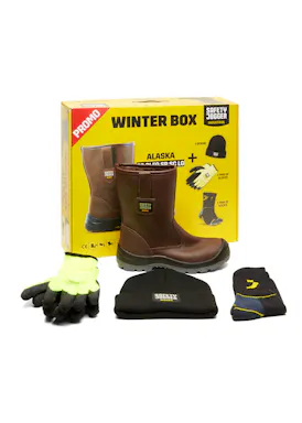 Safety Jogger Alaska S3L Sicherheitsstiefel, hoch, braun, Winter-Promobox
