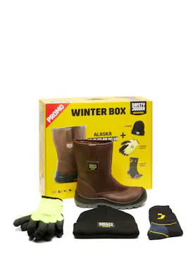 Safety Jogger Alaska S3L Sicherheitsstiefel, hoch, braun, Winter-Promobox