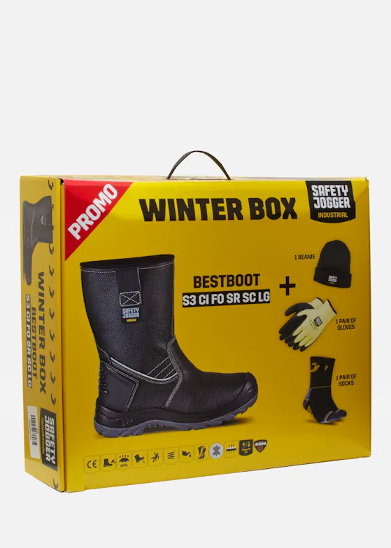 Safety Jogger Bestboot S3 Arbeitstiefel hoch Schwarz – Winterbox