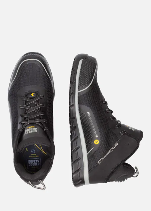 Safety Jogger Ligero 2 S1P Halfhoge Werkschoen ESD SRC Black