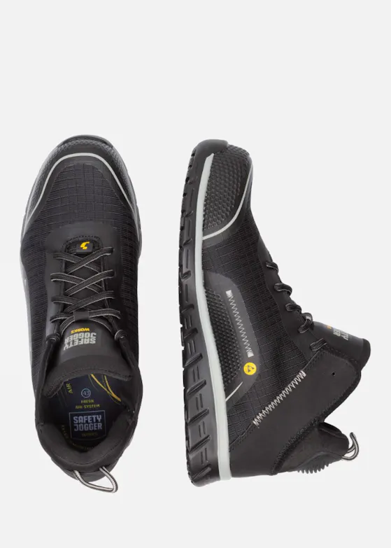 Safety Jogger Ligero 2 S1P Halfhoge Werkschoen ESD SRC Black