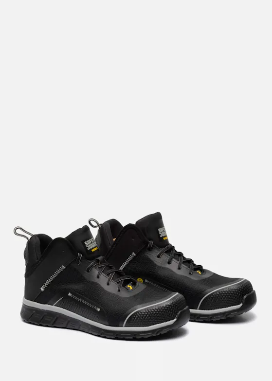 Safety Jogger Ligero 2 S1P Halfhoge Werkschoen ESD SRC Black
