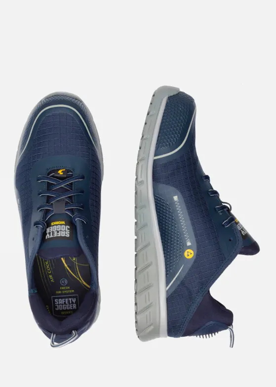 Safety Jogger Ligero 2 S1P, niedriger Sicherheitsschuh, ESD SRC, Navy