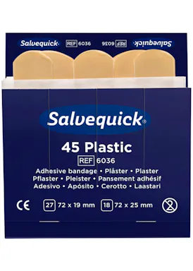 Cederroth Salvequick Plastikpflaster, 45 Stück (13359256)