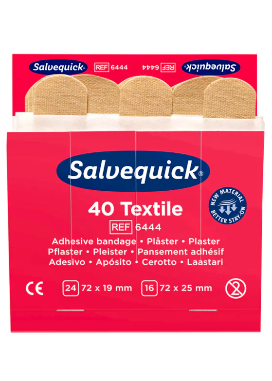 Cederroth Salvequick Textielpleistersr 40 stuks (9669727)