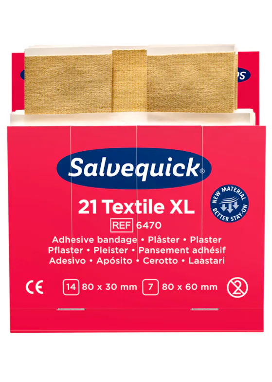 Cederroth Salvequick, extra große Textilpflaster, 21 Stück (13359278)