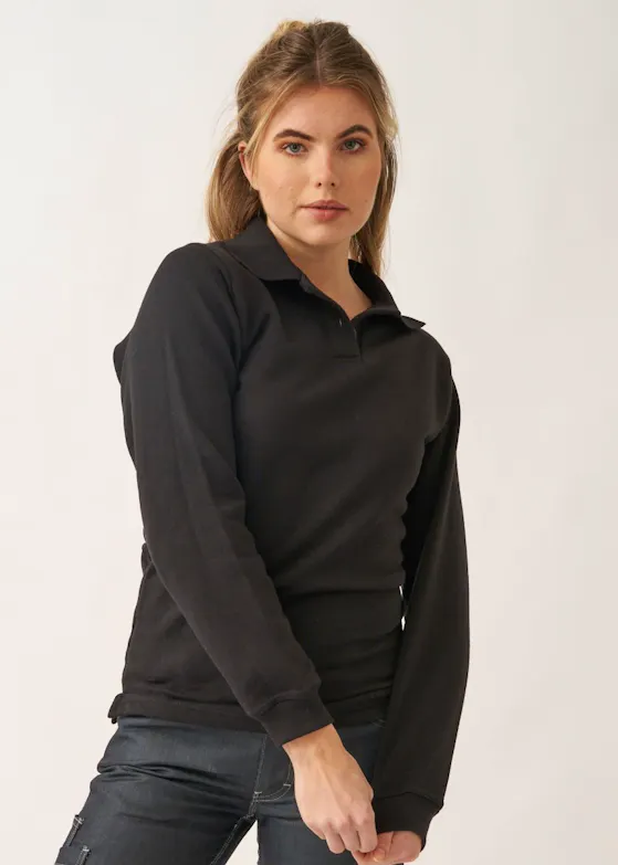 Santino Rick 200020 Langarm-Poloshirt Regular Fit für Damen