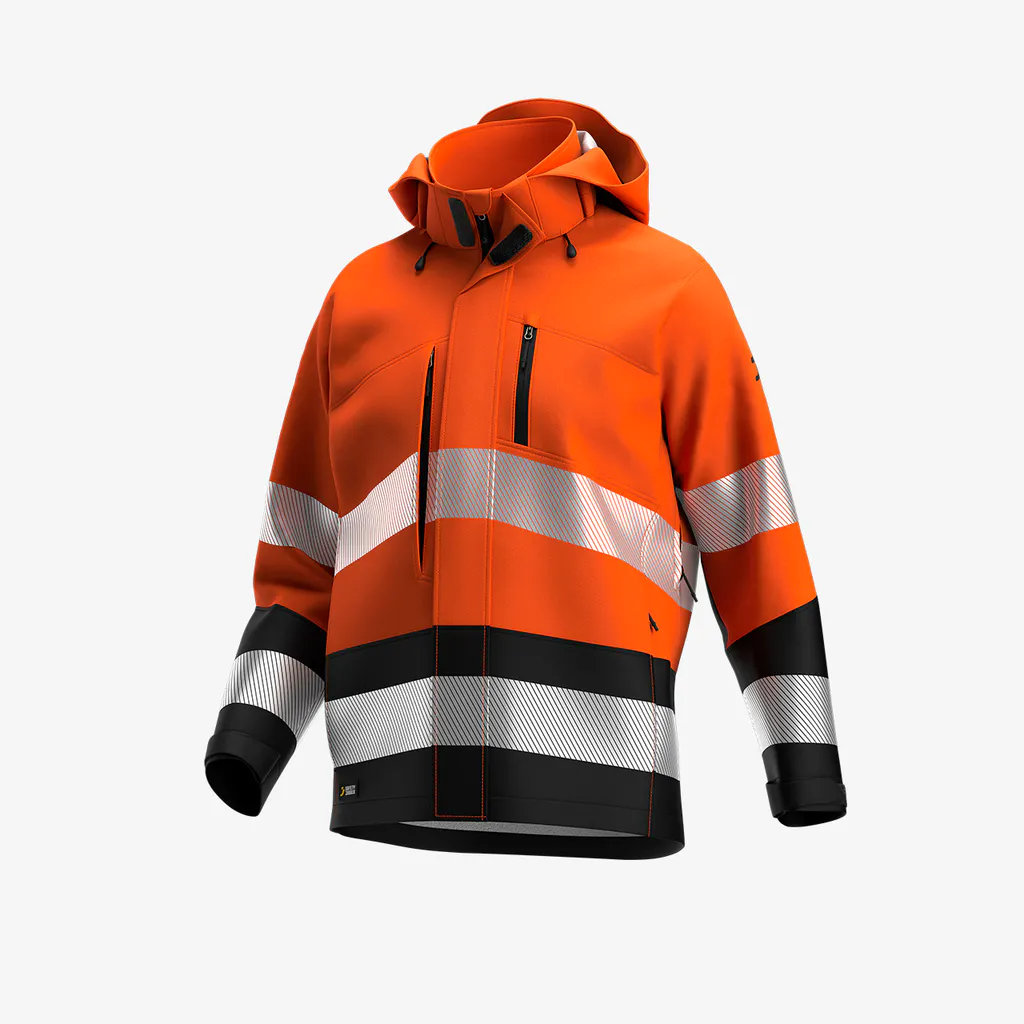 Hohe Sichtbarkeit Orange/Schwarz