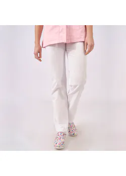 SHAE Care Dames Pantalon regular-fit Alice wit 20260A miniatuur