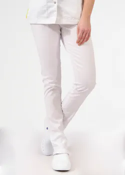 SHAE Care Dames Pantalon slim-fit Ella wit 20261A