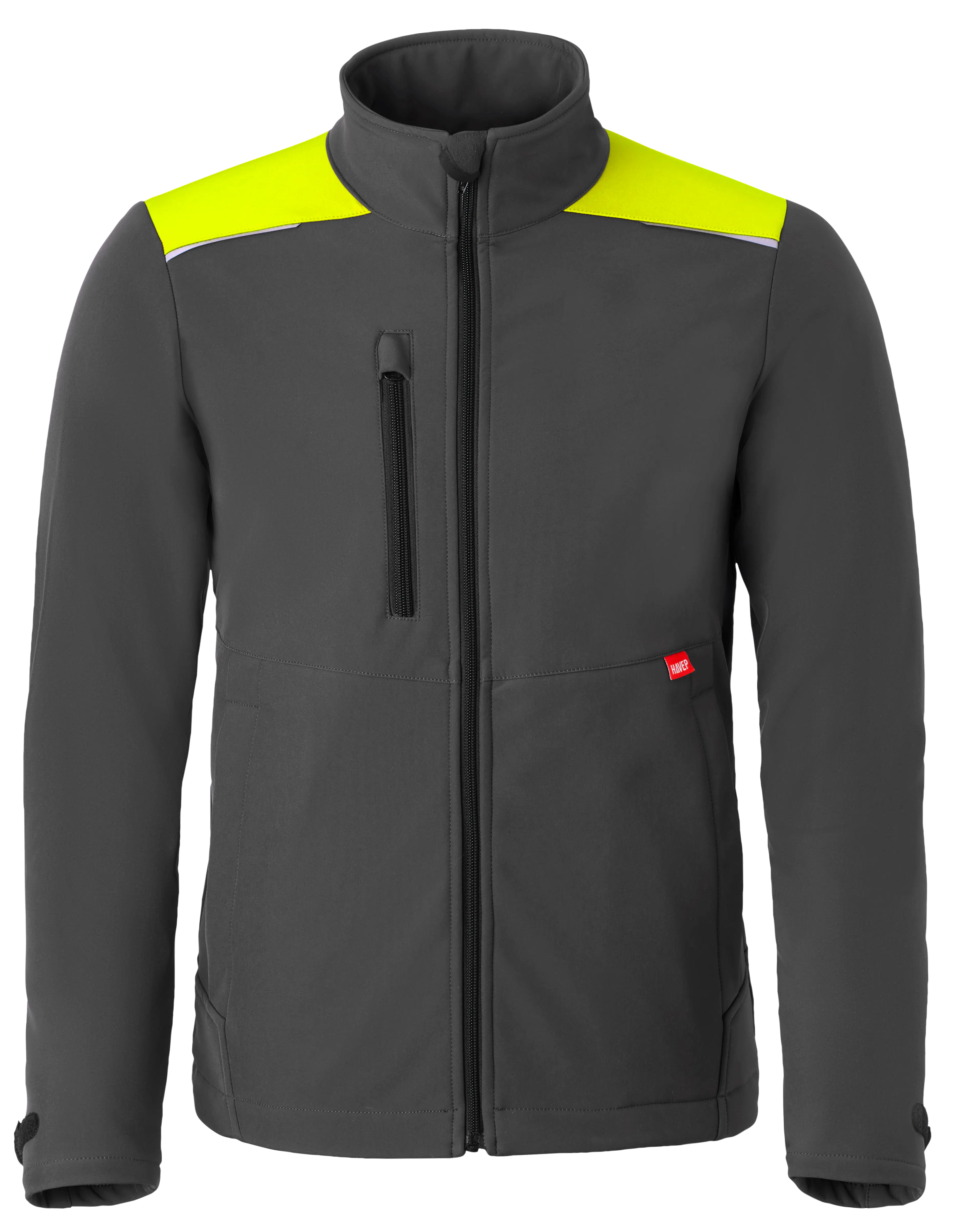 Charcoal grijs/Fluo geel