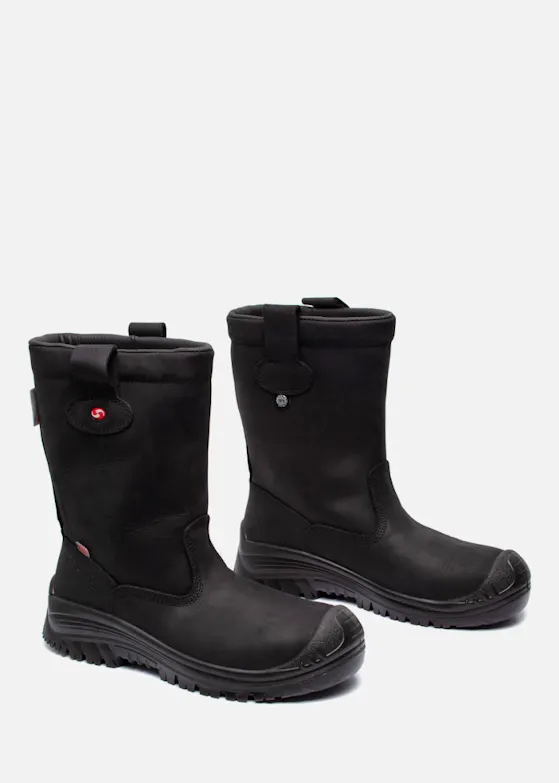 Sixton Peak Montana Wol Voering Waterafstotende Werklaars Zwart S3
