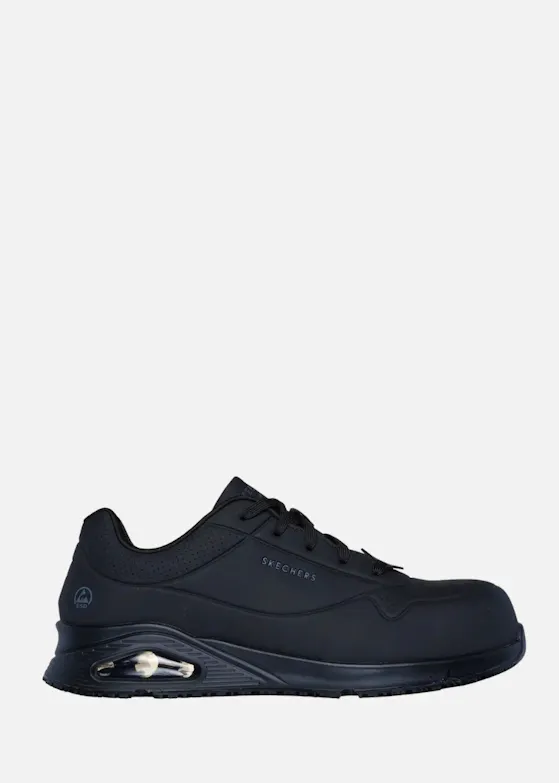 Skechers Uno SR - Doltin S1P Heren Zwart Werkschoenen 200177EC