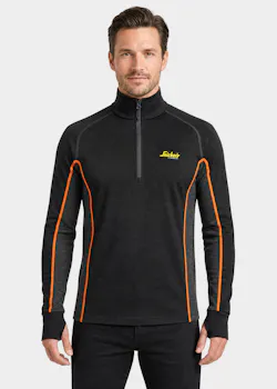 Snickers Workwear 9482 Merino Basislaag Stay Warm Top met Halve Rits