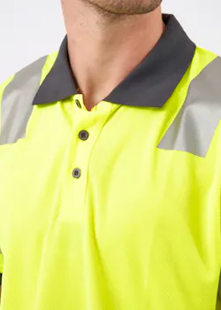 Snickers 2730 Poloshirt High-Vis Klasse 2 Regular Fit miniatuur