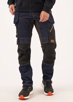Snickers Workwear FlexiWork Denim Werkbroek met Holsterzakken 6955 miniatuur