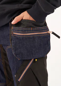 Snickers Workwear FlexiWork Denim Werkbroek met Holsterzakken 6955 miniatuur