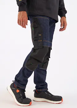 Snickers Workwear , FlexiWork Denim Werkbroek+ 6956 miniatuur