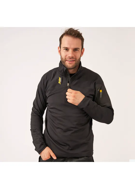 Snickers Workwear 9435 Body-Mapping Fleece Pullover: Regular Fit