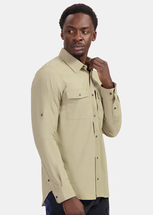 Snickers 8521 Shirt met Lange Mouwen Stretch UV-bescherming LiteWork