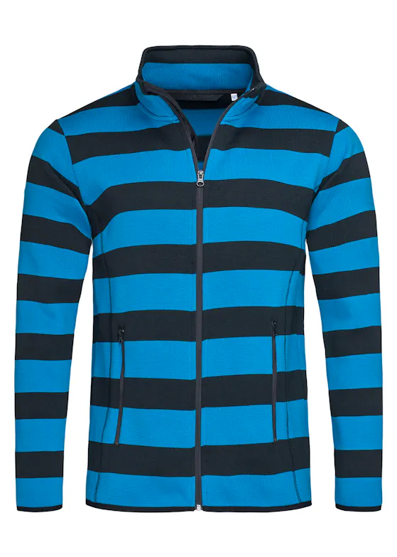 Stedman Polar Fleece Cardigan Striped for him
