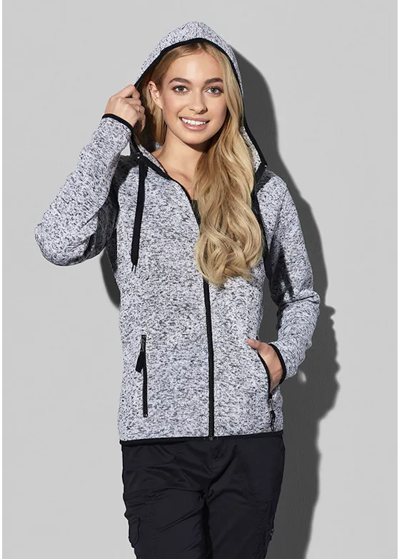 Stedman gestricktes Obermaterial Fleece-Strickjacke for her