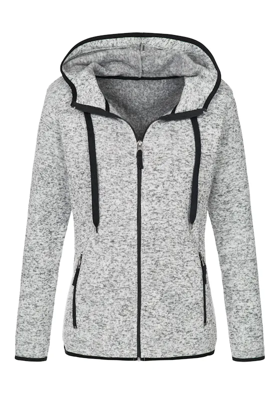 Stedman gestricktes Obermaterial Fleece-Strickjacke for her