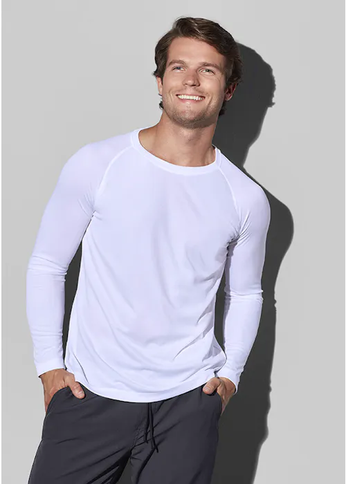 Stedman 8420 T-Shirt Raglan Mesh Active-Dry LS Regular Fit
