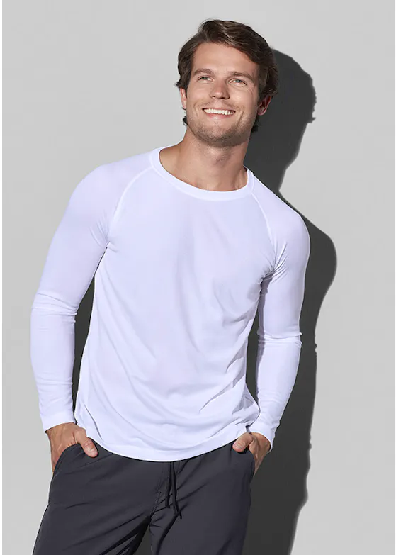 Stedman 8420 T-Shirt Raglan Mesh Active-Dry LS Regular Fit