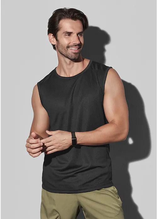 Stedman 8440 ärmelloses Mesh-T-Shirt Active-Dry Regular Fit