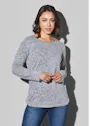 Stedman 9180 Sweatshirt gestricktes Obermaterial Melange Regular Damen-Fit Vorschaubild