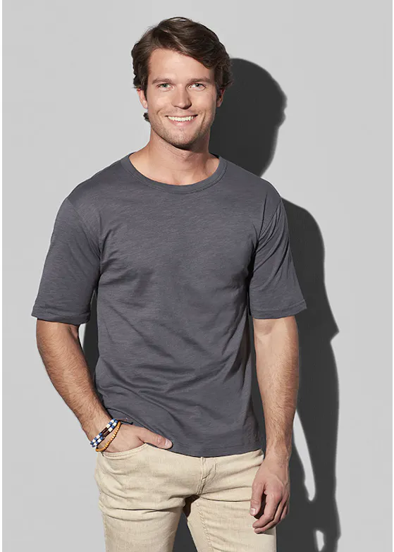 Stedman Slub 9220 T-shirt Crewneck Organic SS Comfort Fit
