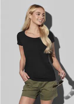 Stedman Claire 9700 T-shirt Crewneck SS Slim Fit Dames miniatuur