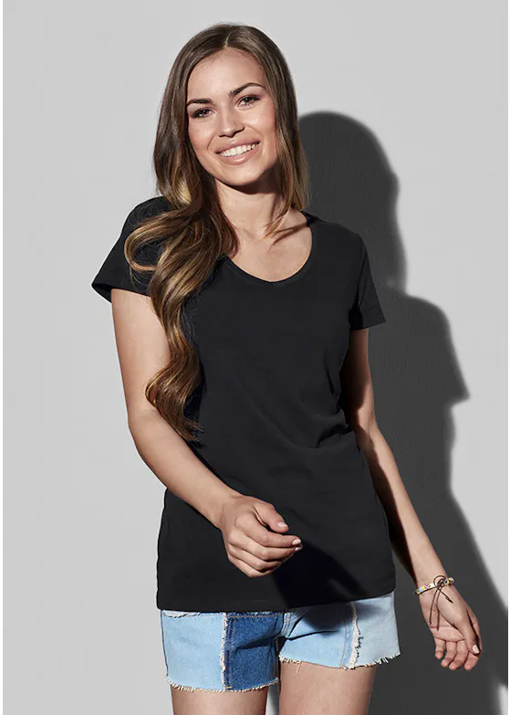 Stedman Claire 9710 T-Shirt V-Neck SS Slim Damen-Fit