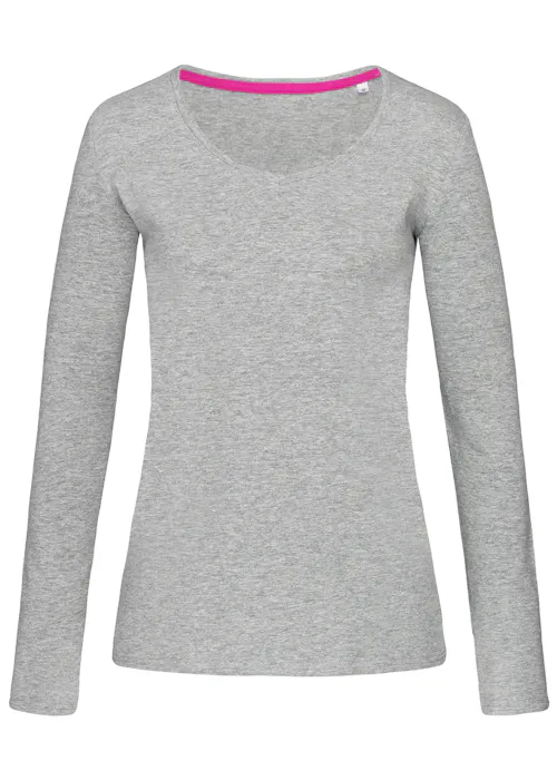 Stedman Claire 9720 T-shirt V-Neck LS Slim Fit Dames