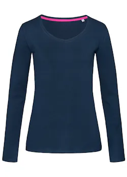 Stedman Claire 9720 T-shirt V-Neck LS Slim Fit Dames miniatuur