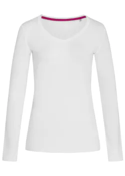 Stedman Claire 9720 T-shirt V-Neck LS Slim Fit Dames miniatuur