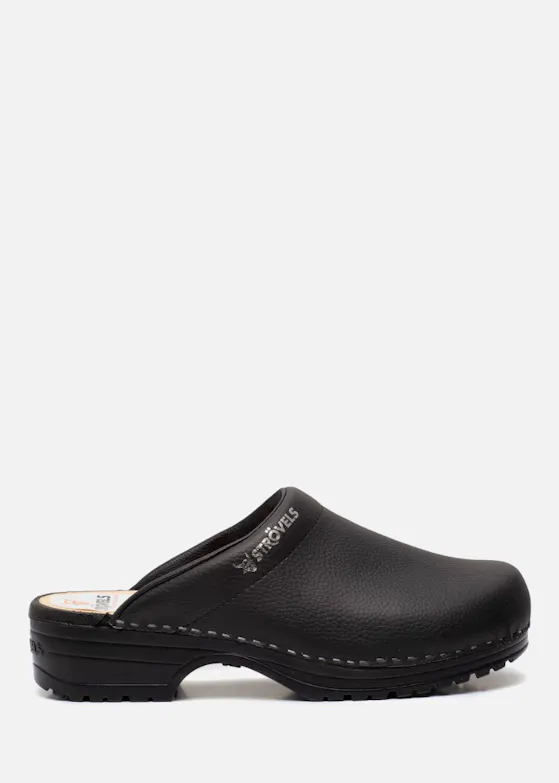 Strövels 303 Schwarz OB Clog