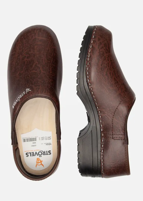 Strövels 304 Braun OB Clog