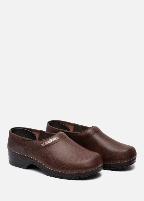 Strövels 304 Braun OB Clog