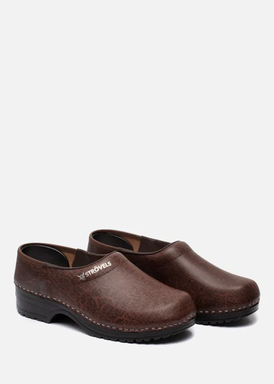 Strövels 304 Braun OB Clog