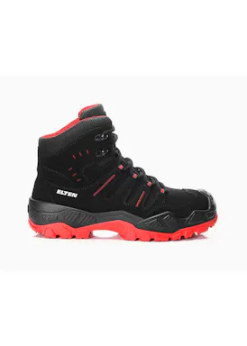 Elten Quentin Black-Red Mid ESD S3S