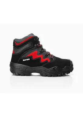 Elten Mick Black-Red Mid ESD S3S