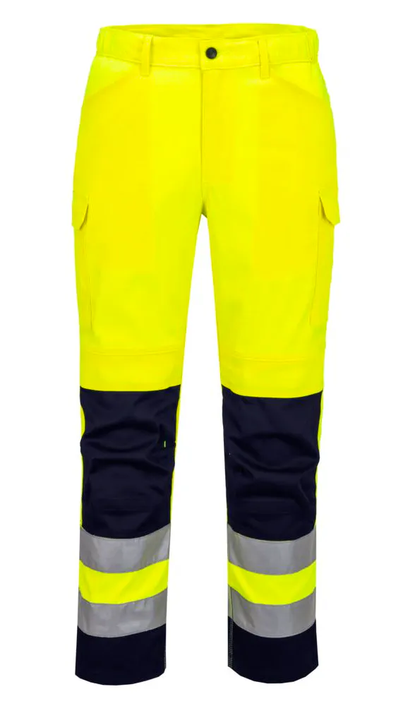 High Vis Gelb/Marineblau
