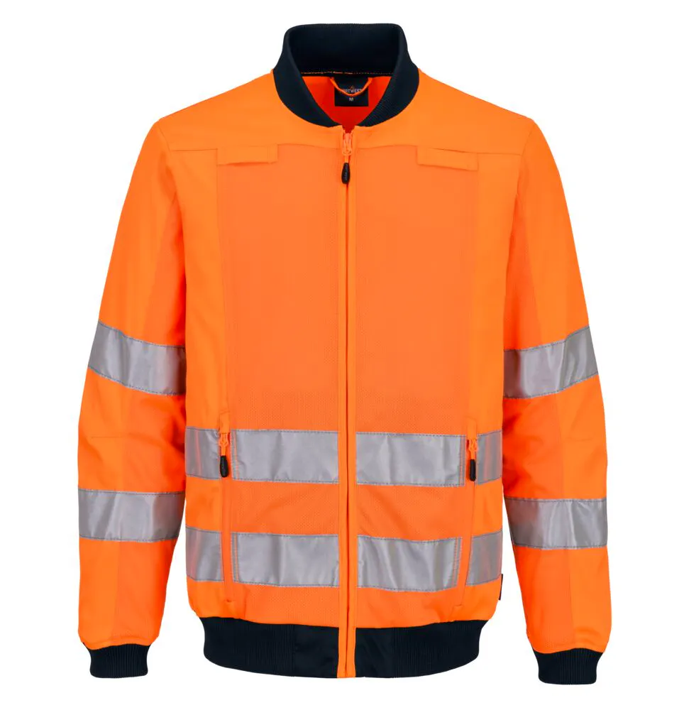 High Vis Orange/Marineblau